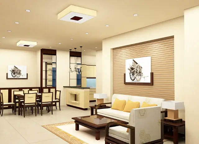 4 Mẫu Sơn Tường Trần Thạch Cao Phù Hợp Gia Chủ Mệnh Thổ