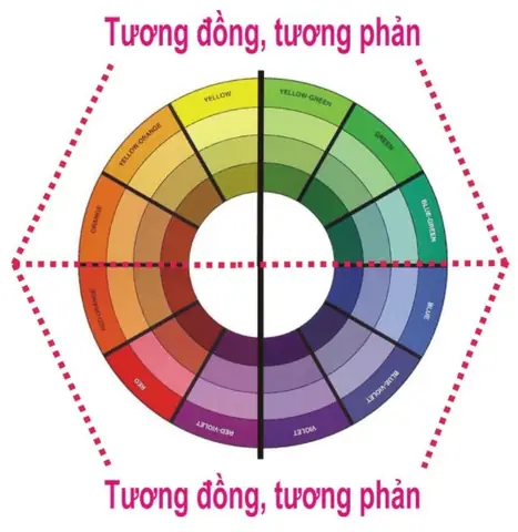 Sơn Màu Xanh Lá Cây Theo Gam Màu Tương Đồng