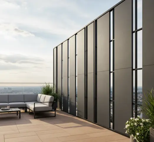 Vách Ngăn Ngoài Trời Bằng Tấm Panel