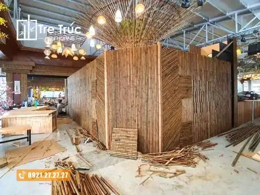 Công Trình Ốp Vách Tre Trang Trí Công Trình Ốp Vách Tre Trang Trí