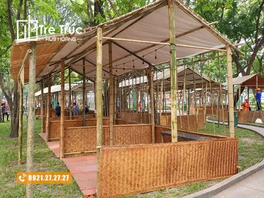 Thi Công Gian Hàng Bằng Tre Thi Công Gian Hàng Bằng Tre