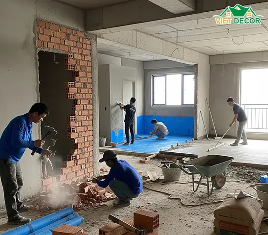 Thi Công Nội Thất Chung Cư Phần Thô Thi Công Nội Thất Chung Cư Phần Thô