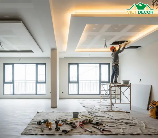 Thi Công Trần Thạch Cao Thi Công Trần Thạch Cao