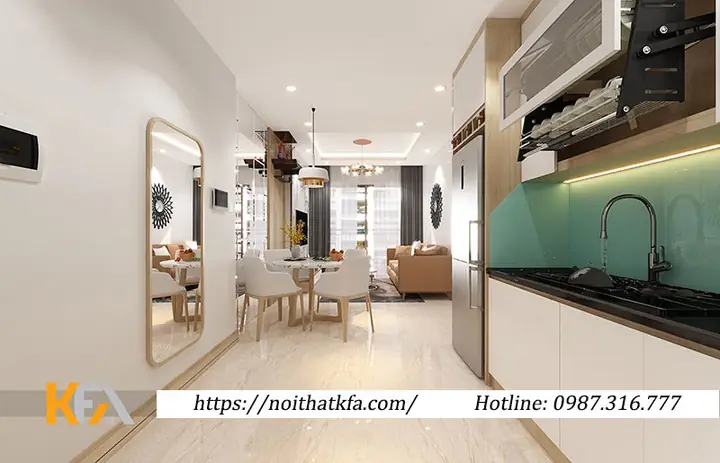 Dự Án: Thi Công Nội Thất Chung Cư Trọn Gói – 1 Phòng Ngủ 50m2