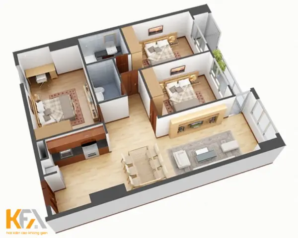 Báo Giá Thi Công Nội Thất Chung Cư 3 Phòng Ngủ Trọn Gói