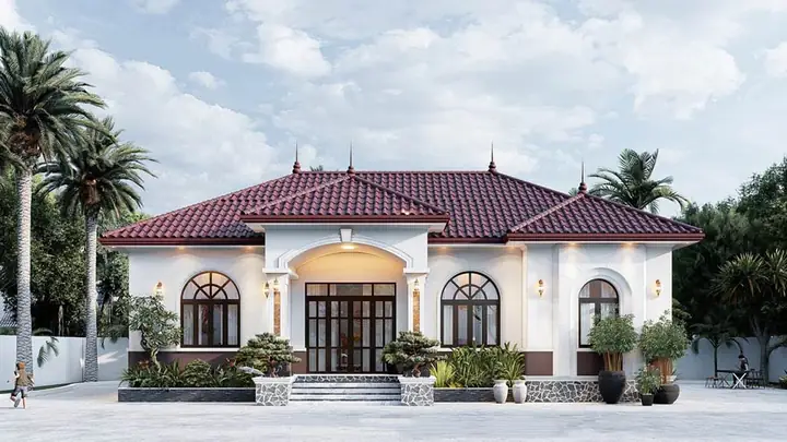 Biệt Thự Kiểu Pháp 1 Tầng 3 Phòng Ngủ