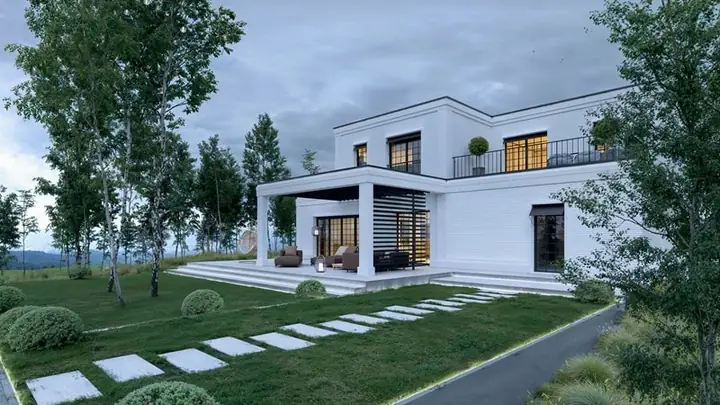 1. Biệt Thự Nhà Vườn 2 Tầng Hiện Đại