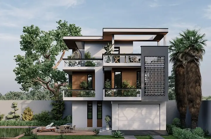 Thiết Kế Biệt Thự Nhà Vườn 3 Tầng Đẹp Đẳng Cấp