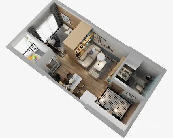 Căn Hộ 1 Phòng Ngủ 30m2