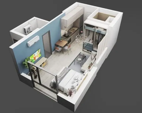 Căn Hộ 1 Phòng Ngủ 30m2