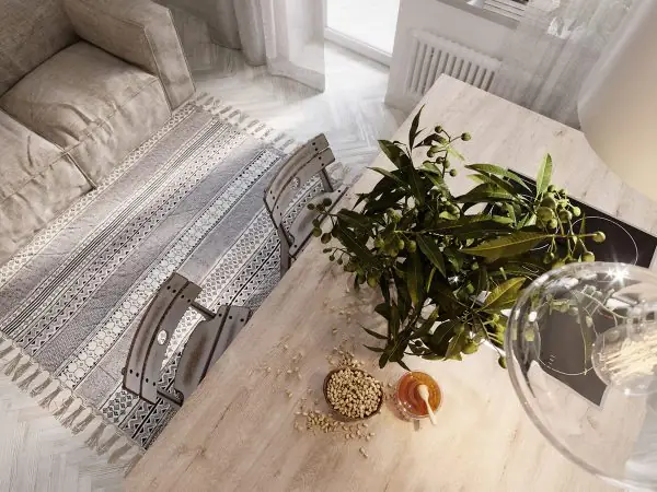 Mẫu Thiết Kế Căn Hộ 30m2 - 2 Phòng Ngủ Số 5