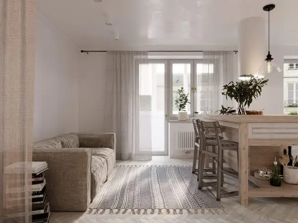 Mẫu Thiết Kế Căn Hộ 30m2 - 2 Phòng Ngủ Số 5