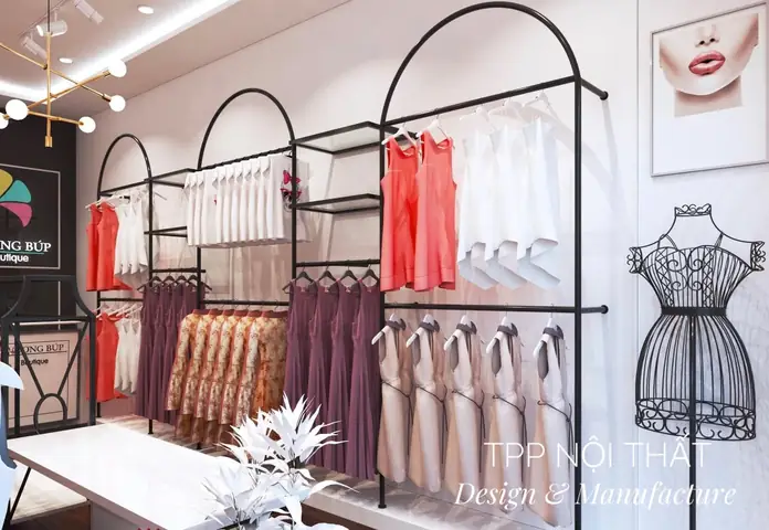 Hệ Thống Giá Treo Quần Áo Cho Shop Thời Trang Đáp Ứng Được Nhu Cầu Sử Dụng, Treo Được Nhiều Đồ Nhưng Cũng Gọn Gàng, Khoa Học