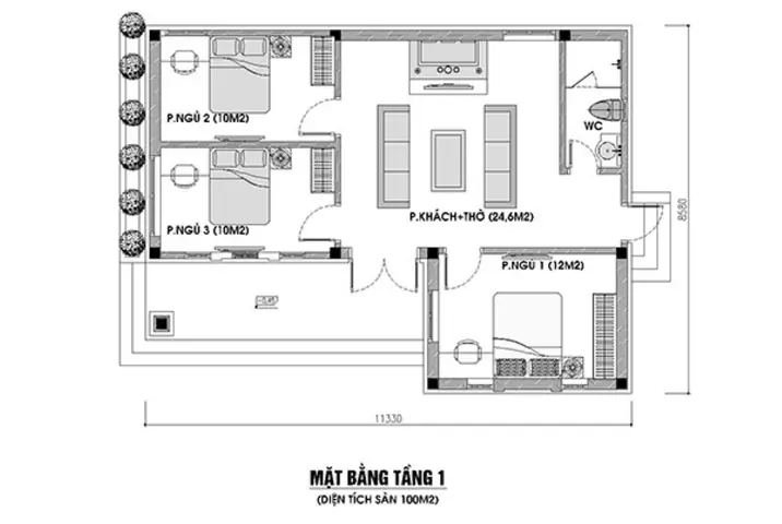 Bản Vẽ Nhà Cấp 4 Mái Nhật Ấn Tượng Nhất