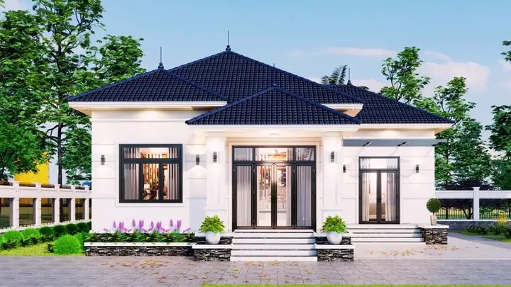 Nhà Cấp 4 Mái Nhật 2 Phòng Ngủ