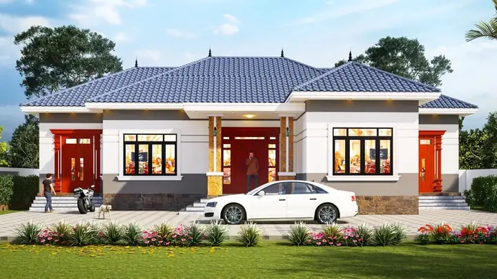 Nhà Cấp 4 Mái Nhật 3 Phòng Ngủ 150m2