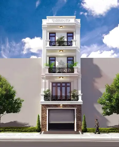 Mẫu Thiết Kế Nhà Đẹp 4 Tầng