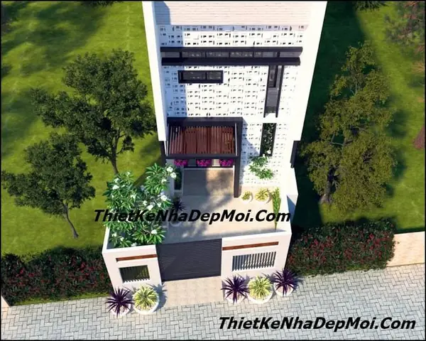 Thông Điệp Thiết Kế Nhà 1 Tầng 4x20m Hiện Đại Giá Rẻ Thông Điệp Thiết Kế Nhà 1 Tầng 4x20m Hiện Đại Giá Rẻ