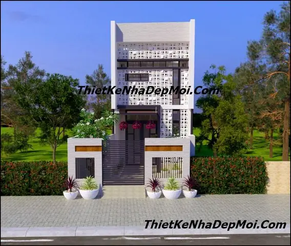 Mặt Tiền Thiết Kế Nhà 1 Tầng 4x20m2 Đơn Giản Mà Đẹp Mặt Tiền Thiết Kế Nhà 1 Tầng 4x20m2 Đơn Giản Mà Đẹp