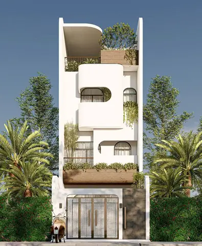 Thiết Kế Nhà 100m2 Theo Phong Cách Địa Trung Hải