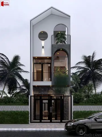Thiết Kế Nhà 100m2 Mặt Tiền Phong Cách Tối Giản