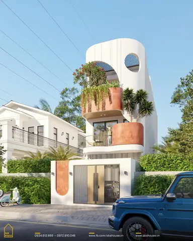 Mẫu Thiết Kế 3 Tầng 4 Phòng Ngủ Hiện Đại