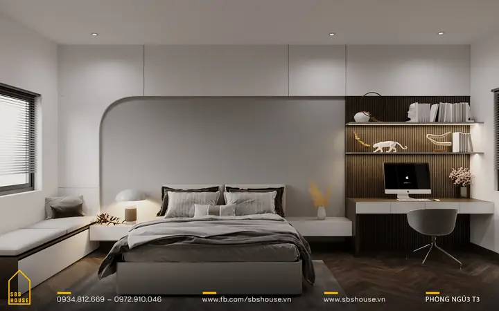 12. Mẫu Thiết Kế Nhà 3 Tầng 4 Phòng Ngủ 5x25m