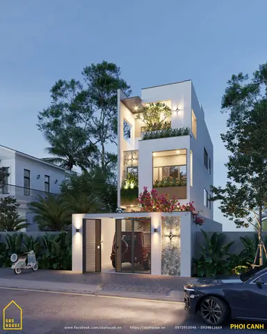 16. Mẫu Nhà 3 Tầng Đẹp 4 Phòng Ngủ Tiện Nghi