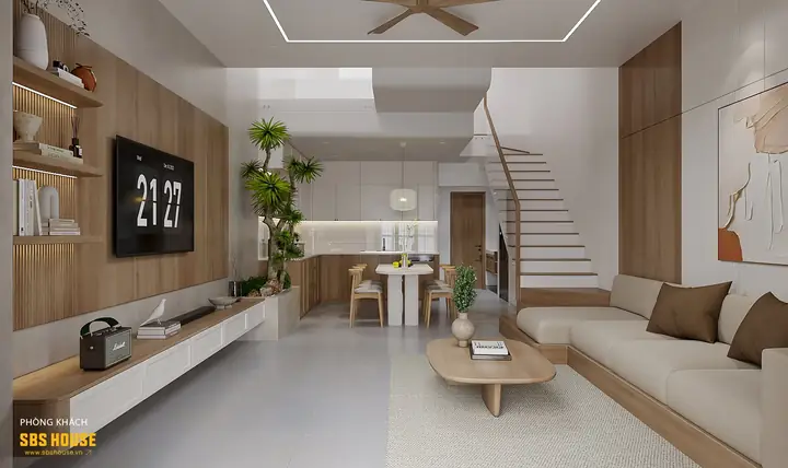 Mẫu Nhà 3 Tầng 4 Phòng Ngủ Tối Giản