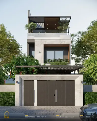 Nhà Phố 3 Tầng Có 4 Phòng Ngủ Sang Trọng