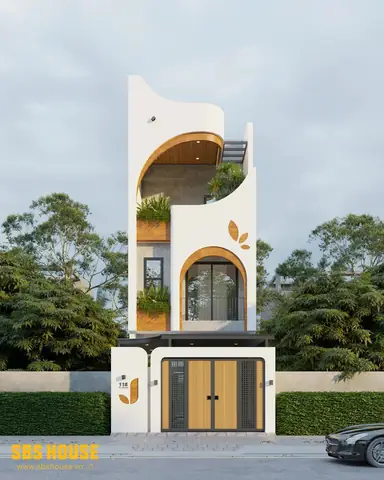 Mẫu Nhà 3 Tầng 4 Phòng Ngủ Tối Giản