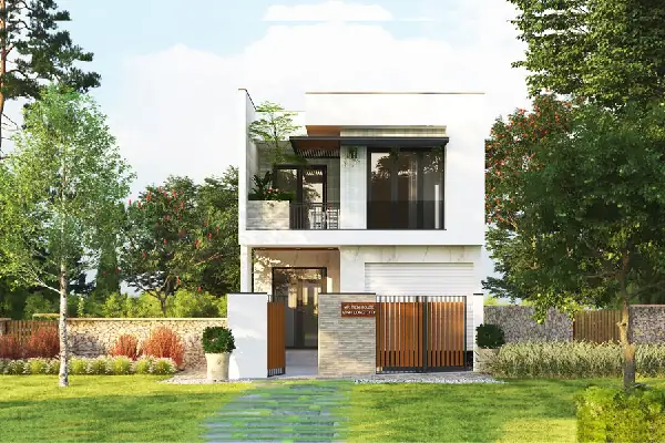 Mẫu Nhà 1 Trệt 1 Lầu 50m2 – Top Thiết Kế Nhà Ở Đơn Giản, Đẹp, Chi Phí Thấp