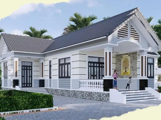 Mẫu Nhà Cấp 4 Chữ L