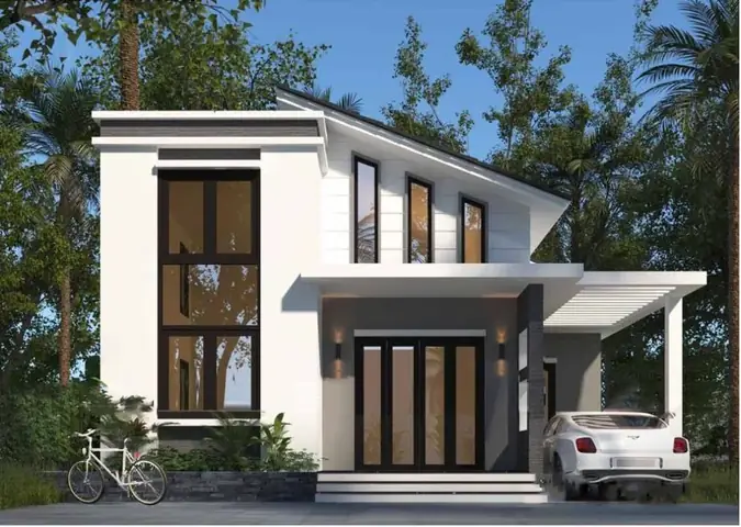 Mẫu Nhà Cấp 4 Mái Thái 8x12m