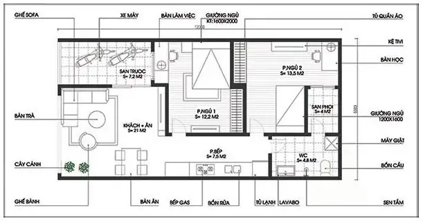 Bản Vẽ Nhà Cấp 4 Mái Nhật