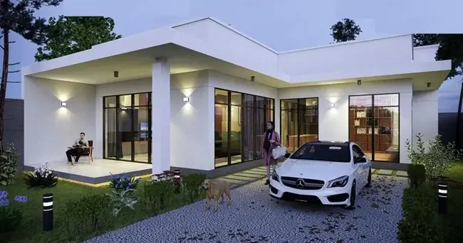 Mẫu Nhà Cấp 4 Đẹp Mái Bằng