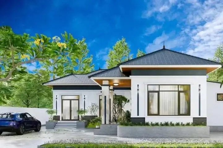 Thiết Kế Nhà Cấp 4 Kiểu Chữ L