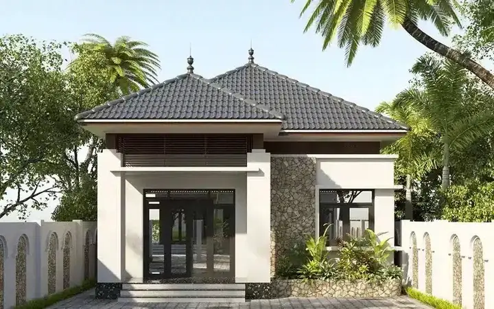 Thiết Kế Nhà Cấp 4 Mái Nhật