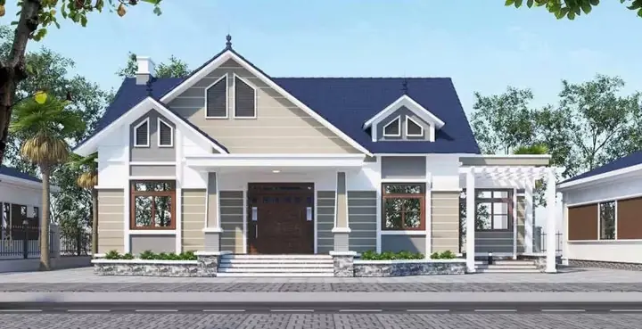 Thiết Kế Nhà Cấp 4 Mái Thái