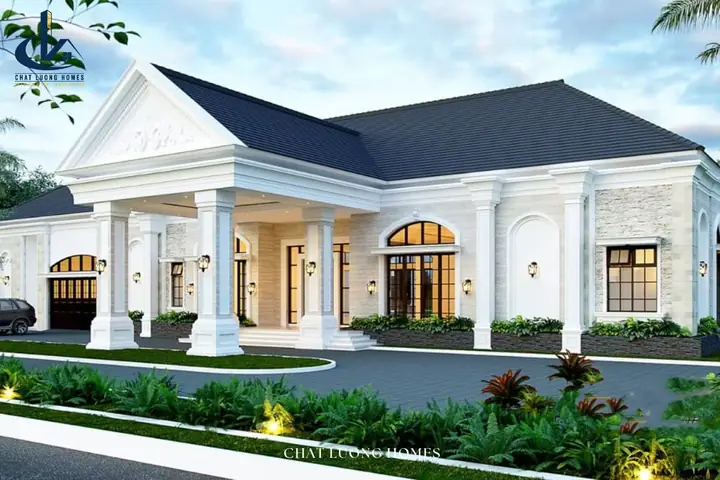 Mẫu Nhà Cấp 4 Cổ Điển Sang Trọng