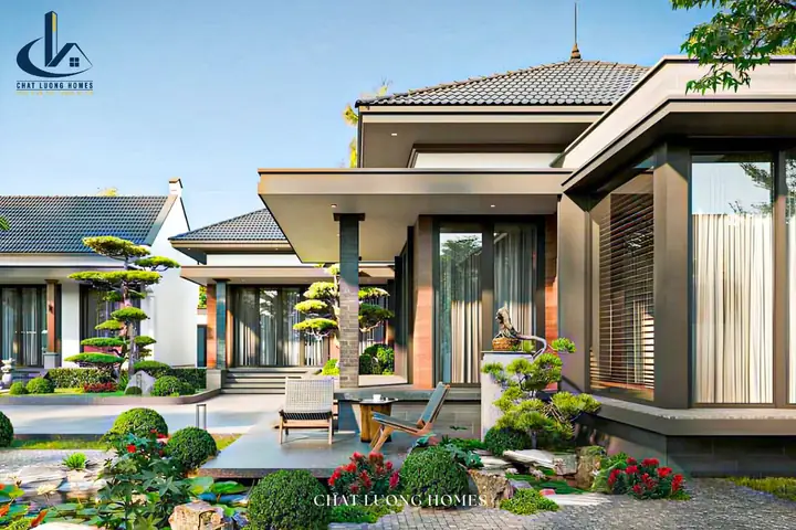 Mẫu Nhà Cấp 4 Kiểu Mái Nhật