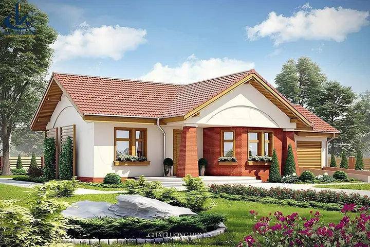 Mẫu Nhà Cấp 4 Kiểu Mái Ngói