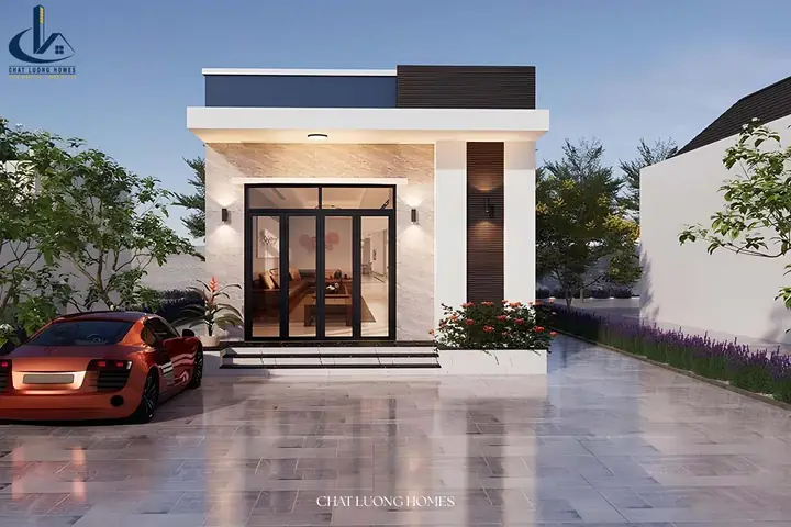Mẫu Nhà Cấp 4 Đẹp Mái Bằng