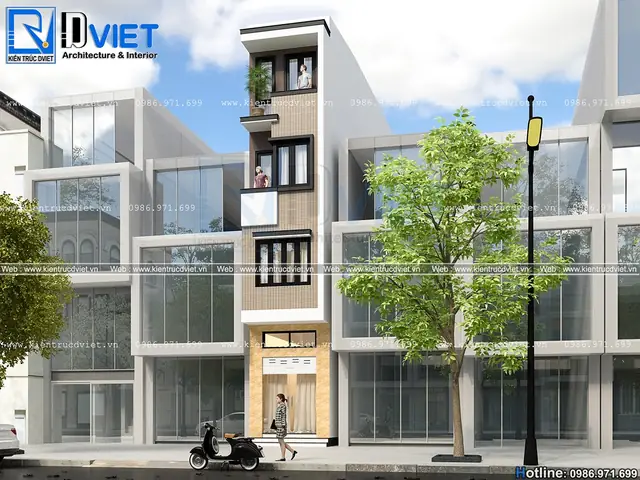 Thiết Kế Nhà Ống Lệch Tầng Hiện Đại 4 Tầng 3x12m Tại Hà Nội (3)