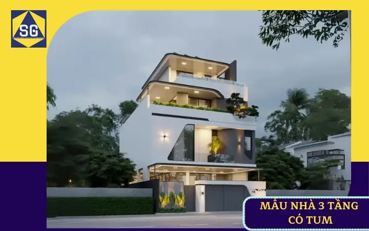 Mẫu Nhà 3 Tầng 9x10m Có Tum Với Thiết Kế Sáng Tạo Đầy Cảm Hứng Mẫu Nhà 3 Tầng 9x10m Có Tum Với Thiết Kế Sáng Tạo Đầy Cảm Hứng