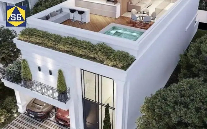 Mẫu Thiết Kế Nhà Ngang 9m Dài 10m 2 Tầng Với Sân Thượng Rộng Thoáng Mẫu Thiết Kế Nhà Ngang 9m Dài 10m 2 Tầng Với Sân Thượng Rộng Thoáng