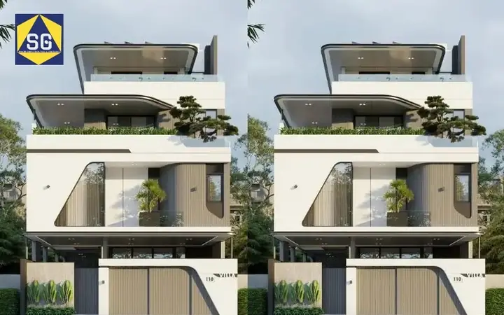 Mẫu Nhà 3 Tầng 9x10m Có Tum Với Thiết Kế Sáng Tạo Đầy Cảm Hứng Mẫu Nhà 3 Tầng 9x10m Có Tum Với Thiết Kế Sáng Tạo Đầy Cảm Hứng