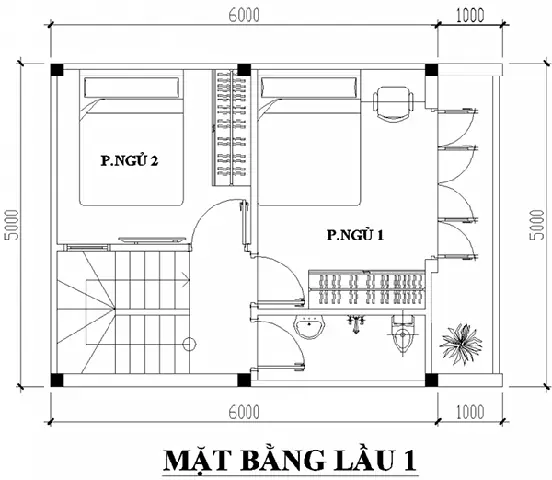 Bản Vẽ Thiết Kế Nhà 30m2 5x6 Bản Vẽ Thiết Kế Nhà 30m2 5x6