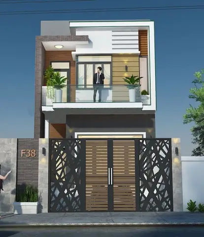 Thiết Ké Nhà Một Trệt 1 Lầu Mái Thái Hiện Đại