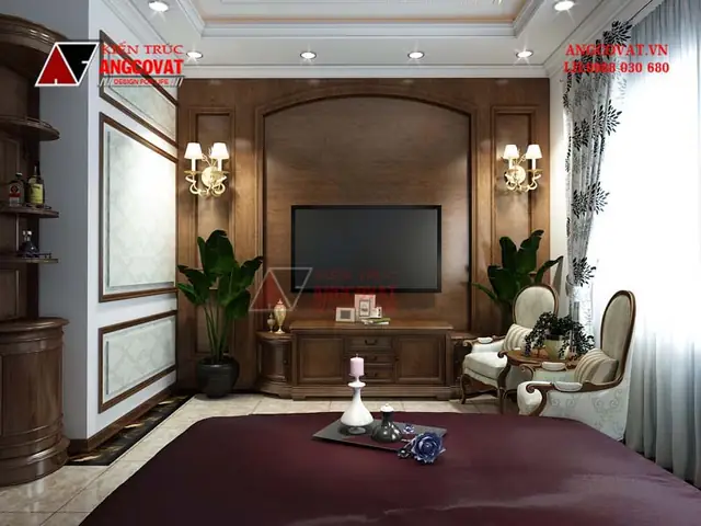 Thiết Kế Nội Thất Nhà Ống 50m2 – Nội Thất Phòng Ngủ Vợ Chồng Tầng 3 Diện Tích 23m2 Thiết Kế Nội Thất Nhà Ống 50m2 – Nội Thất Phòng Ngủ Vợ Chồng Tầng 3 Diện Tích 23m2